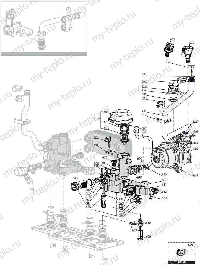 Запчасти Ariston CLAS EVO SYSTEM 24 FF купить в Орле