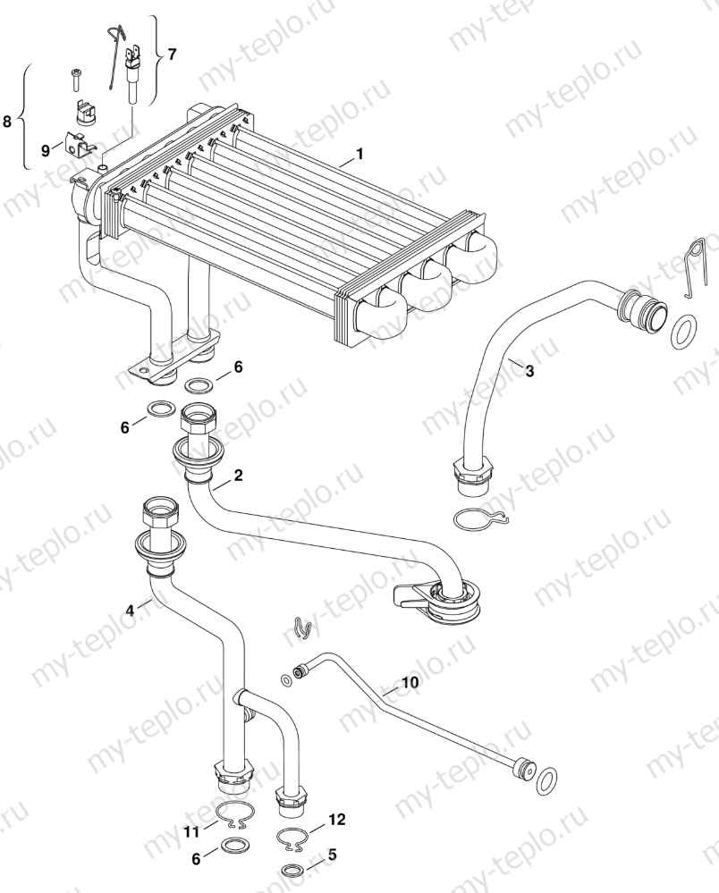 Купить запчасти Buderus Logamax U052-24 в Орле