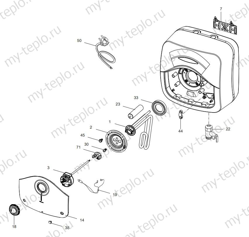Запчасти Ariston ABS BLU EVO 15 купить в Орле
